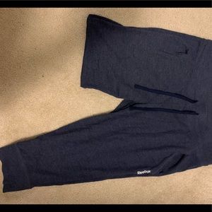 reebok joggers, size large